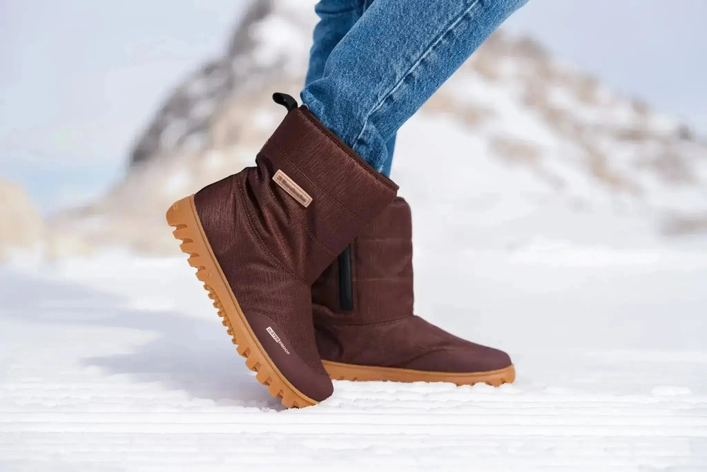Barebarics - PolarStride Copper Brown - Botas de nieve barefoot