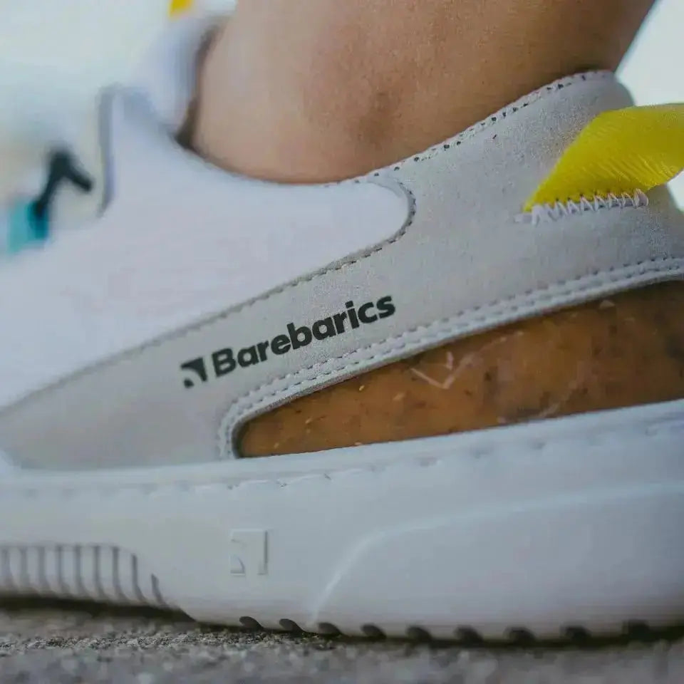 Barebarics - Revive White & Grey - Zapatillas barefoot unisex blanco y gris