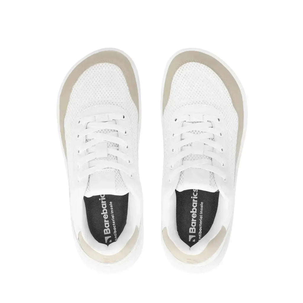 Barebarics - Vaporo White & Beige - Zapatillas barefoot unisex blanco