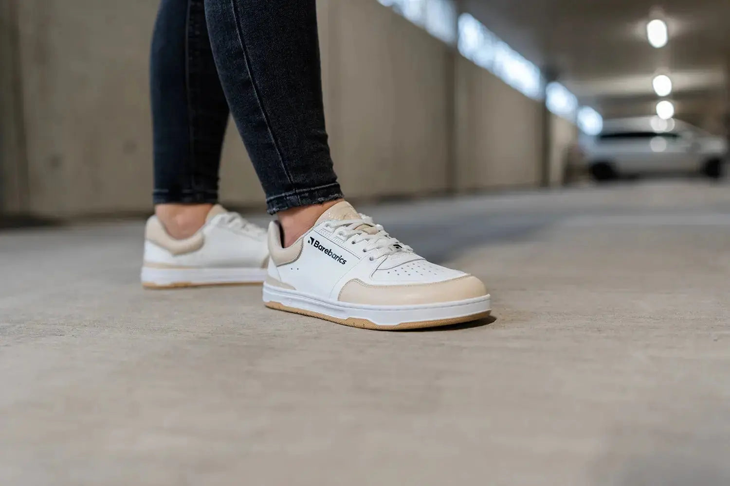 Barebarics - Wave White & Beige - Zapatillas barefoot unisex blanco