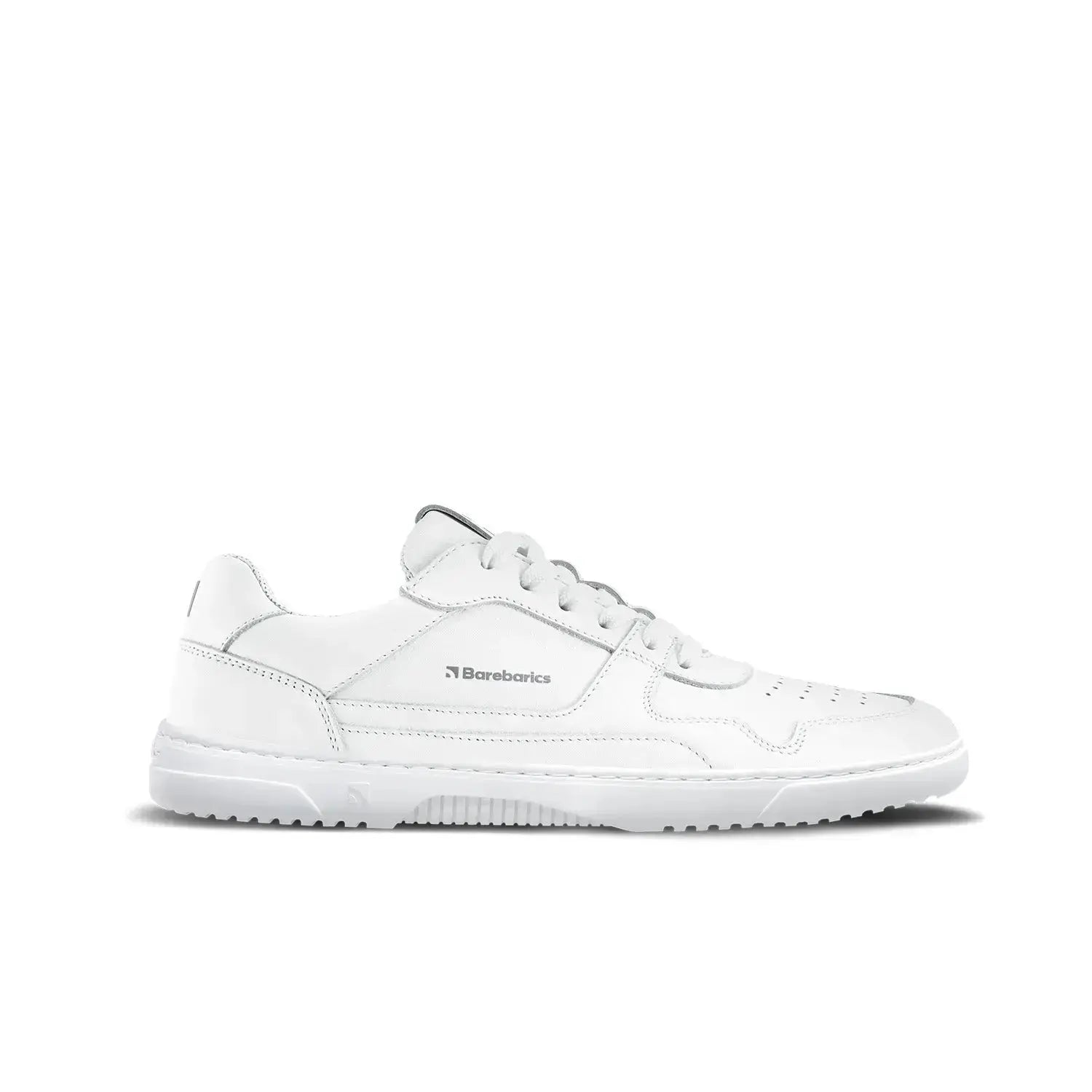 Barebarics - Zing All White Leather - Zapatillas barefoot unisex blancas