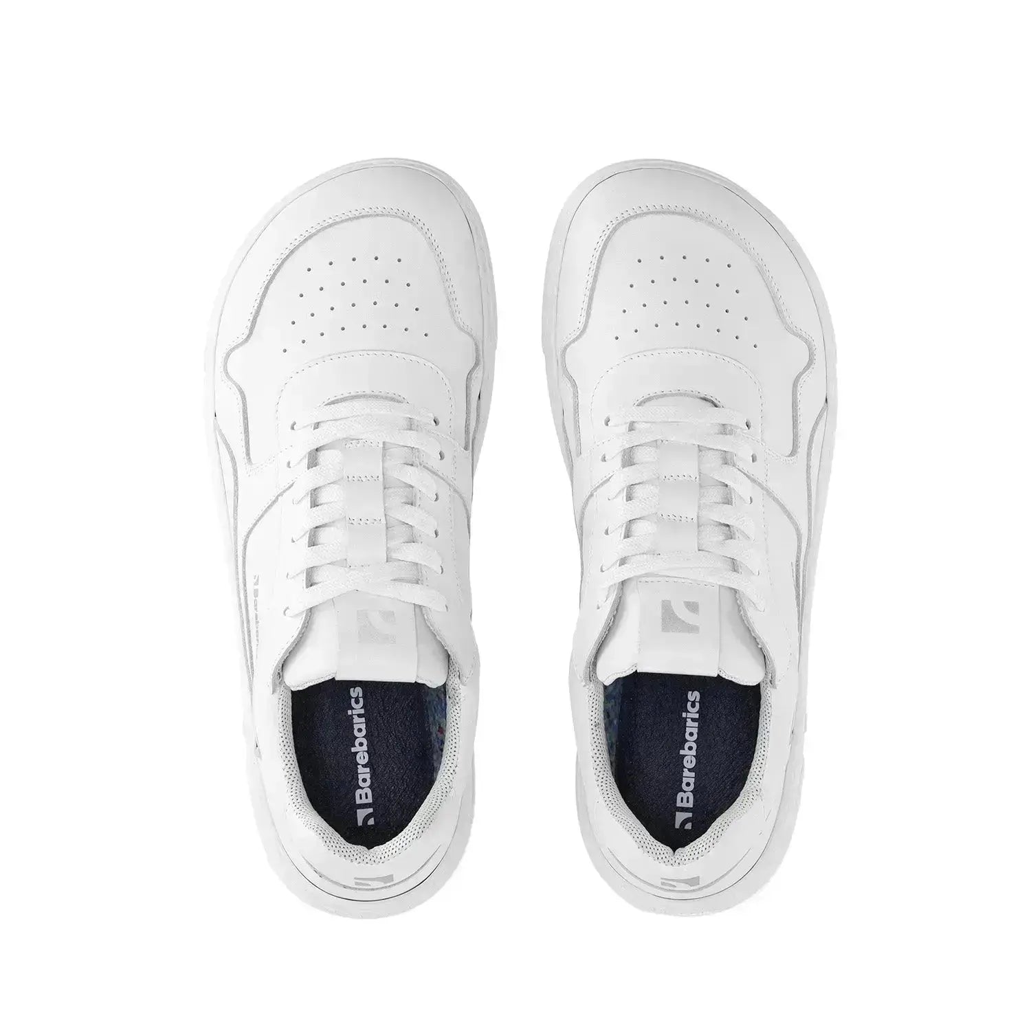 Barebarics - Zing Tout Blanc Cuir - Chaussures barefoot