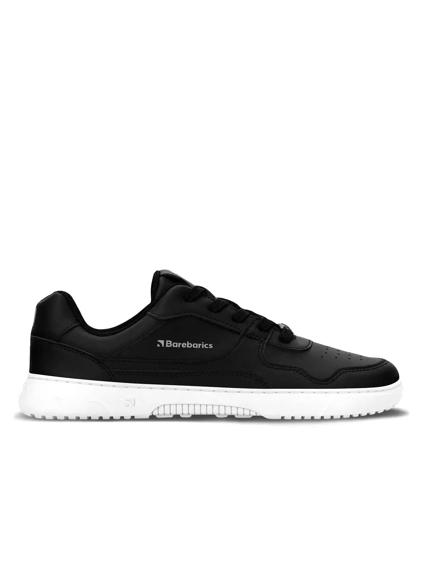 Barebarics - Zing Noir & Blanc Cuir - Chaussures barefoot