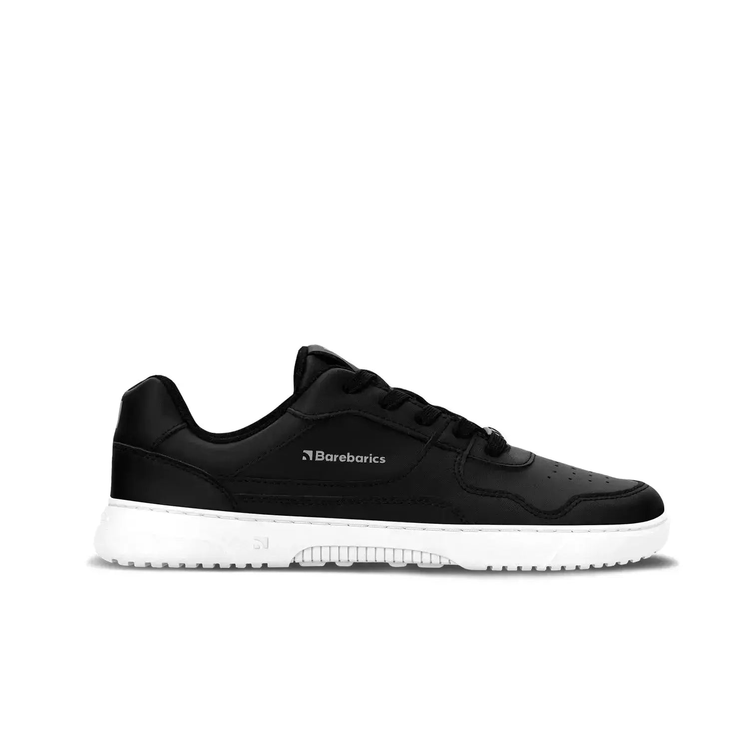 Barebarics - Zing Noir & Blanc Cuir - Chaussures barefoot