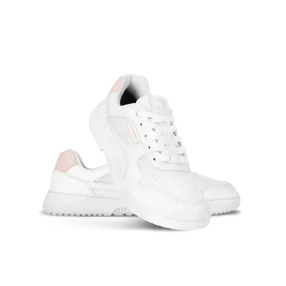 Barebarics - Zing Fresh White & Coral Pink - Zapatillas barefoot frescas unisex rosas