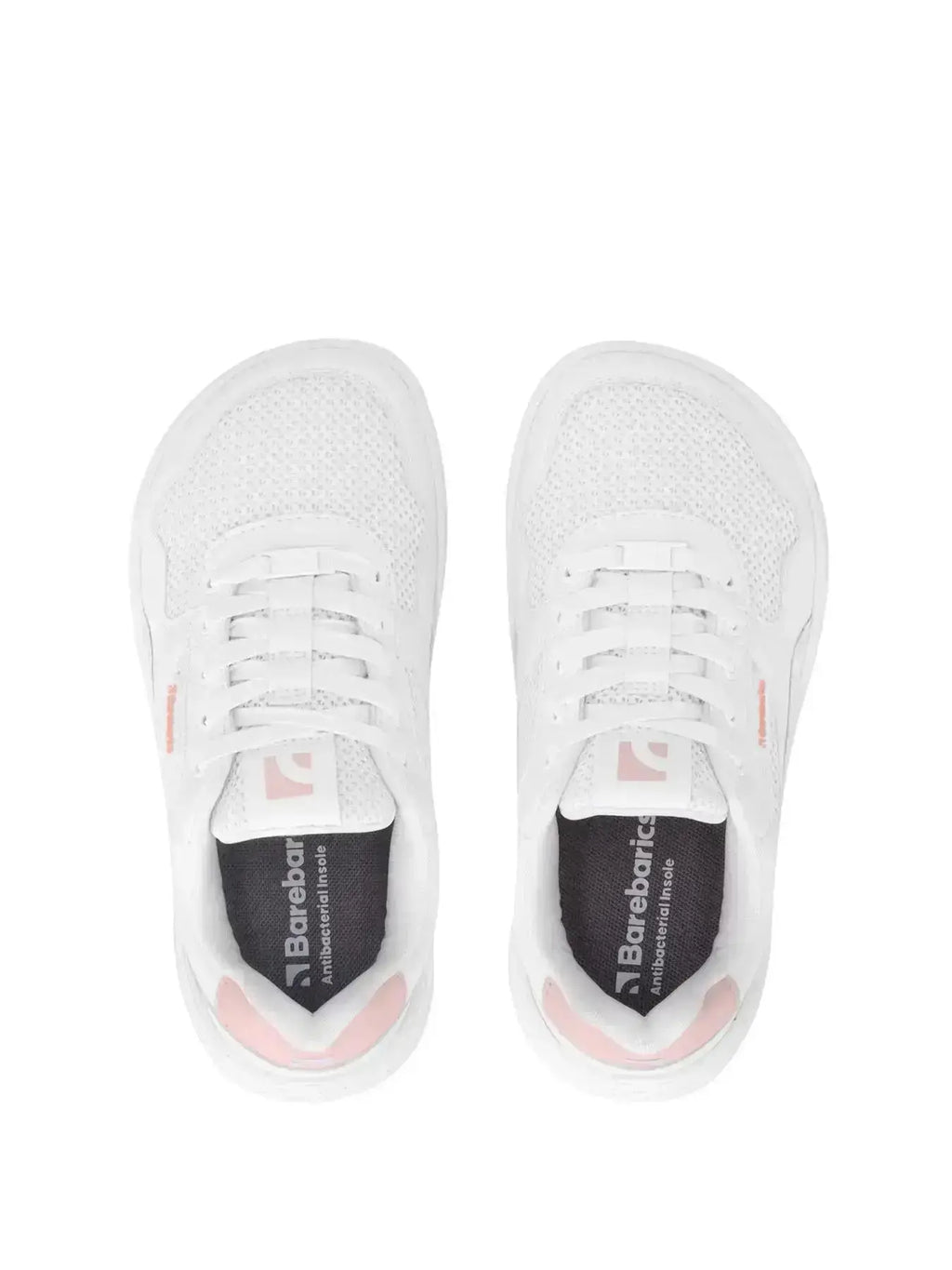 Barebarics - Zing Fresh White & Coral Pink - Zapatillas barefoot frescas unisex rosas