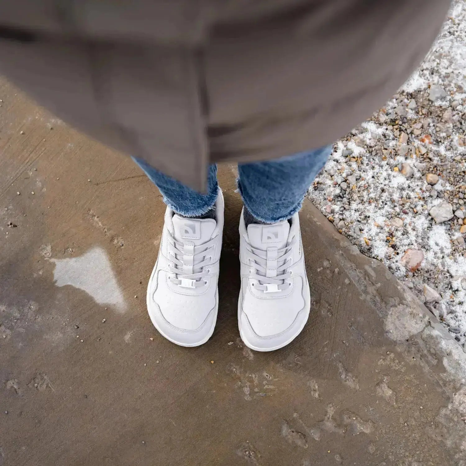 Barebarics - Zing Frost Gris Clair - Chaussures barefoot d'hiver