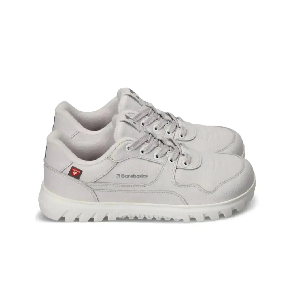 Barebarics - Zing Frost Light Grey - Zapatillas barefoot de invierno unisex gris claro