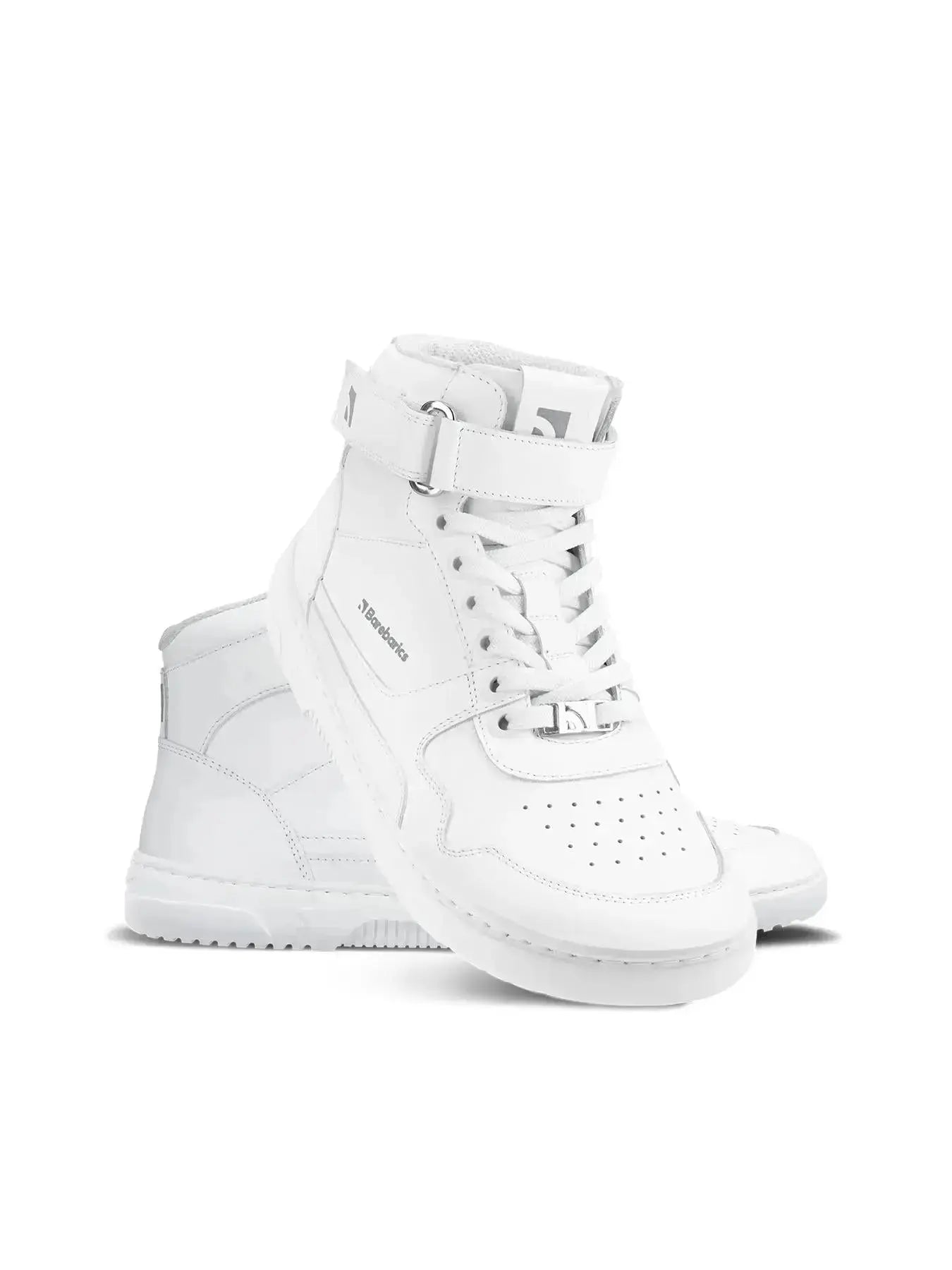 Barebarics - Zing High Top Tout Blanc Cuir - Bottines de sport barefoot