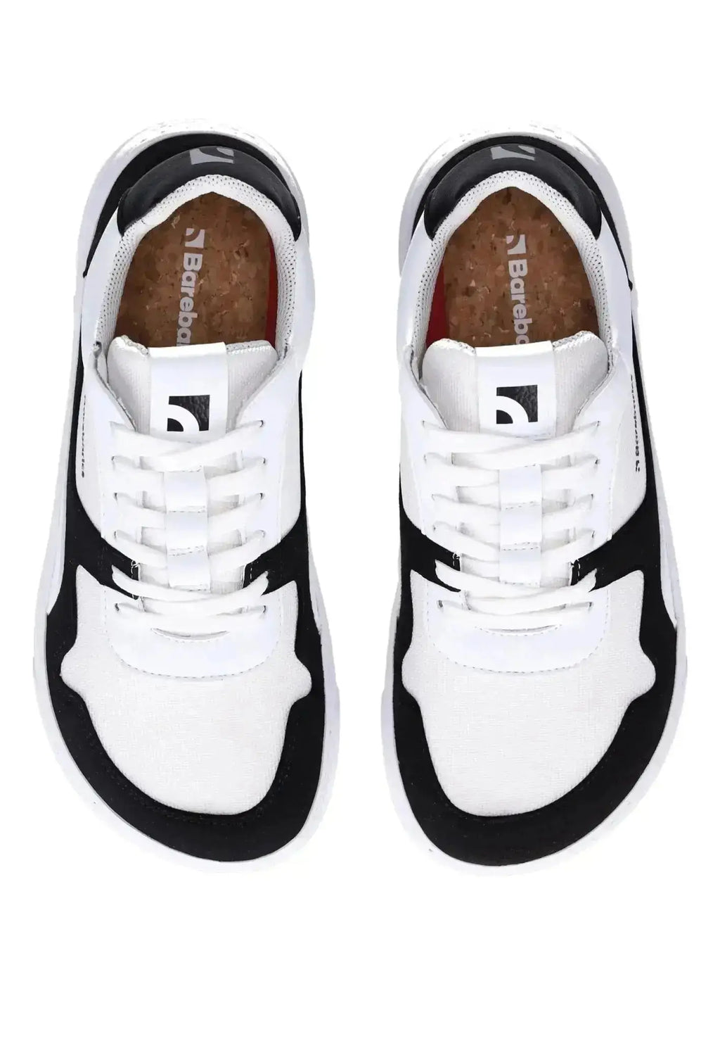 Barebarics - Zing White & Black - Zapatillas barefoot unisex blanco y negro