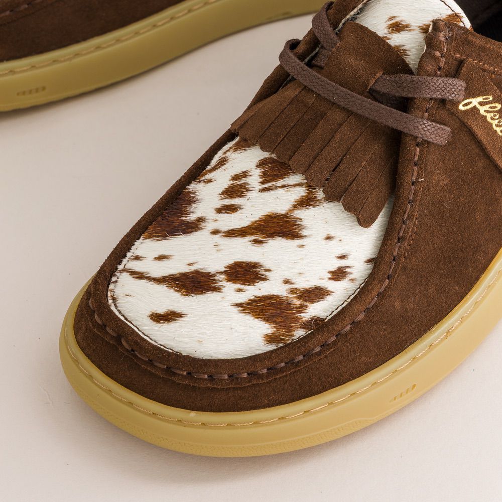 Fleeters Avocado Pony & Chocolate - Zapatos Barefoot Wallabee
