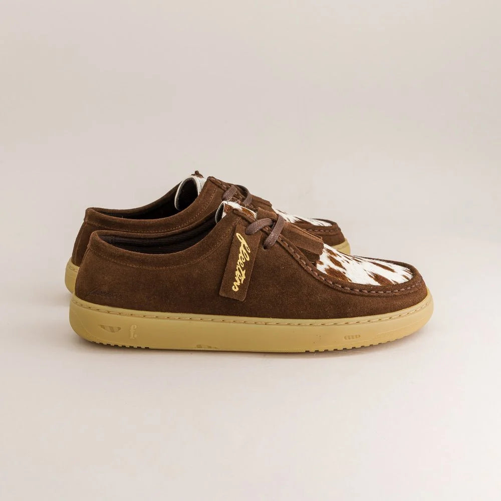 Fleeters Avocado Pony & Chocolate - Zapatos Barefoot Wallabee