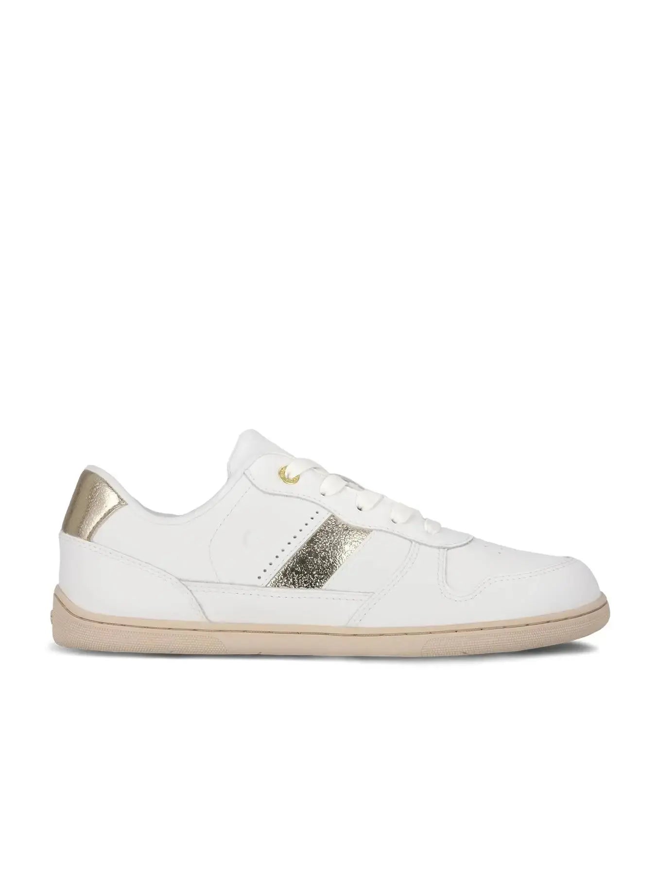 Be Lenka - Cellestia White & Gold - Zapatillas barefoot unisex blanco y dorado