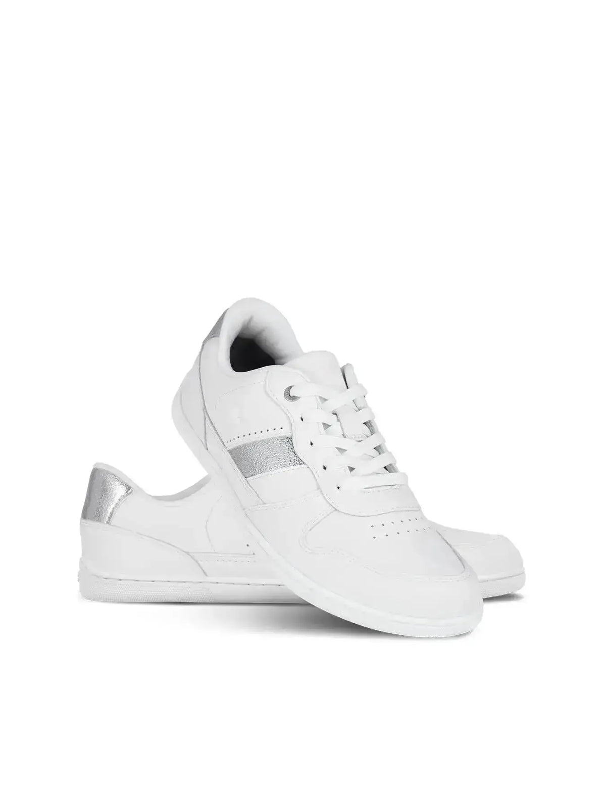 Be Lenka - Cellestia White & Silver - Zapatillas barefoot unisex blanco y plateado