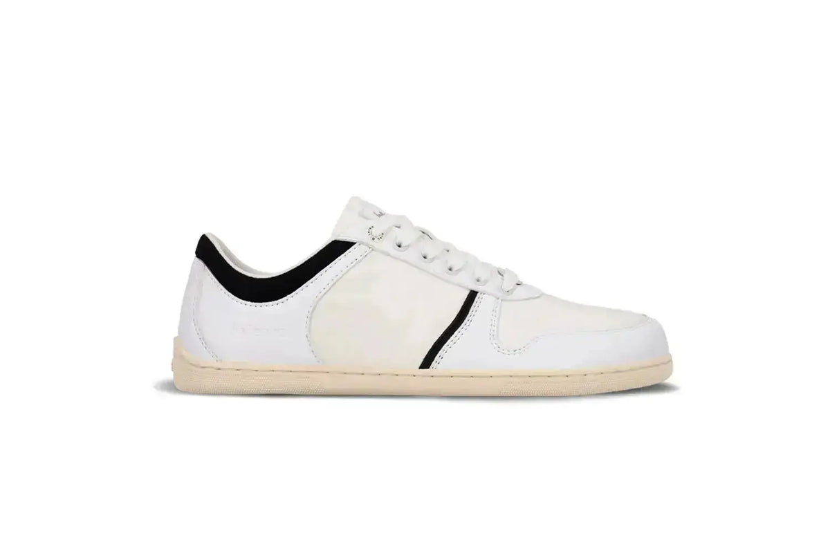 Be Lenka - Echo White & Black Vegan - Zapatillas barefoot unisex veganas blanco y negro