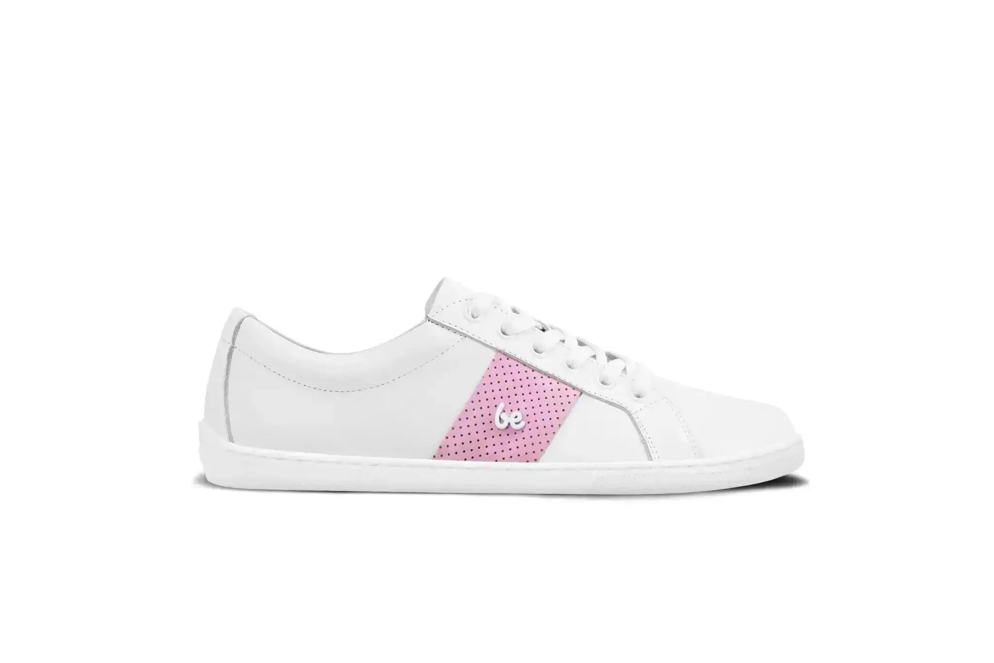 Be Lenka - Elite White & Pink - Zapatillas barefoot unisex blanco y rosa