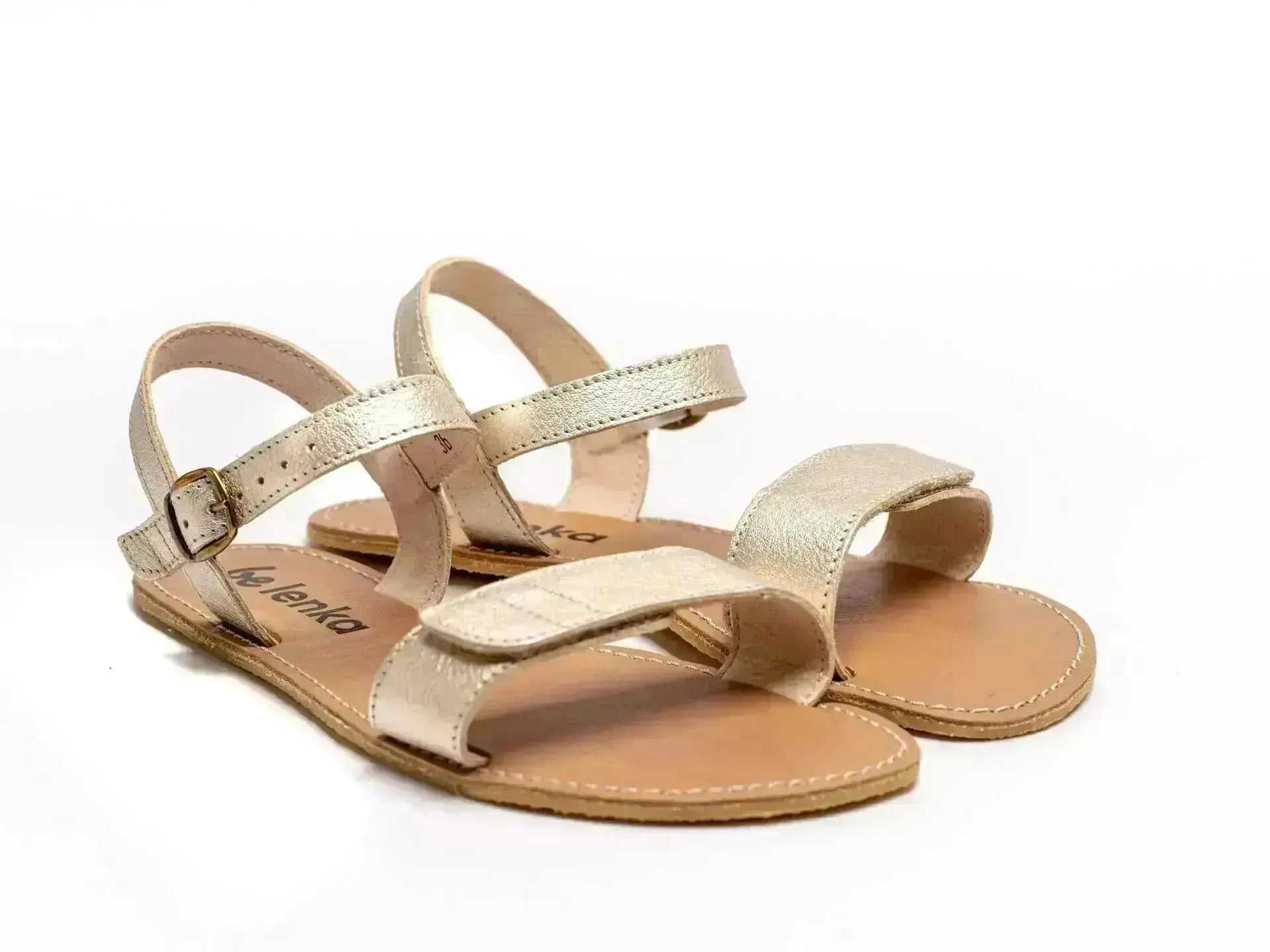 Be Lenka Grace Gold - Sandalias barefoot doradas para mujer