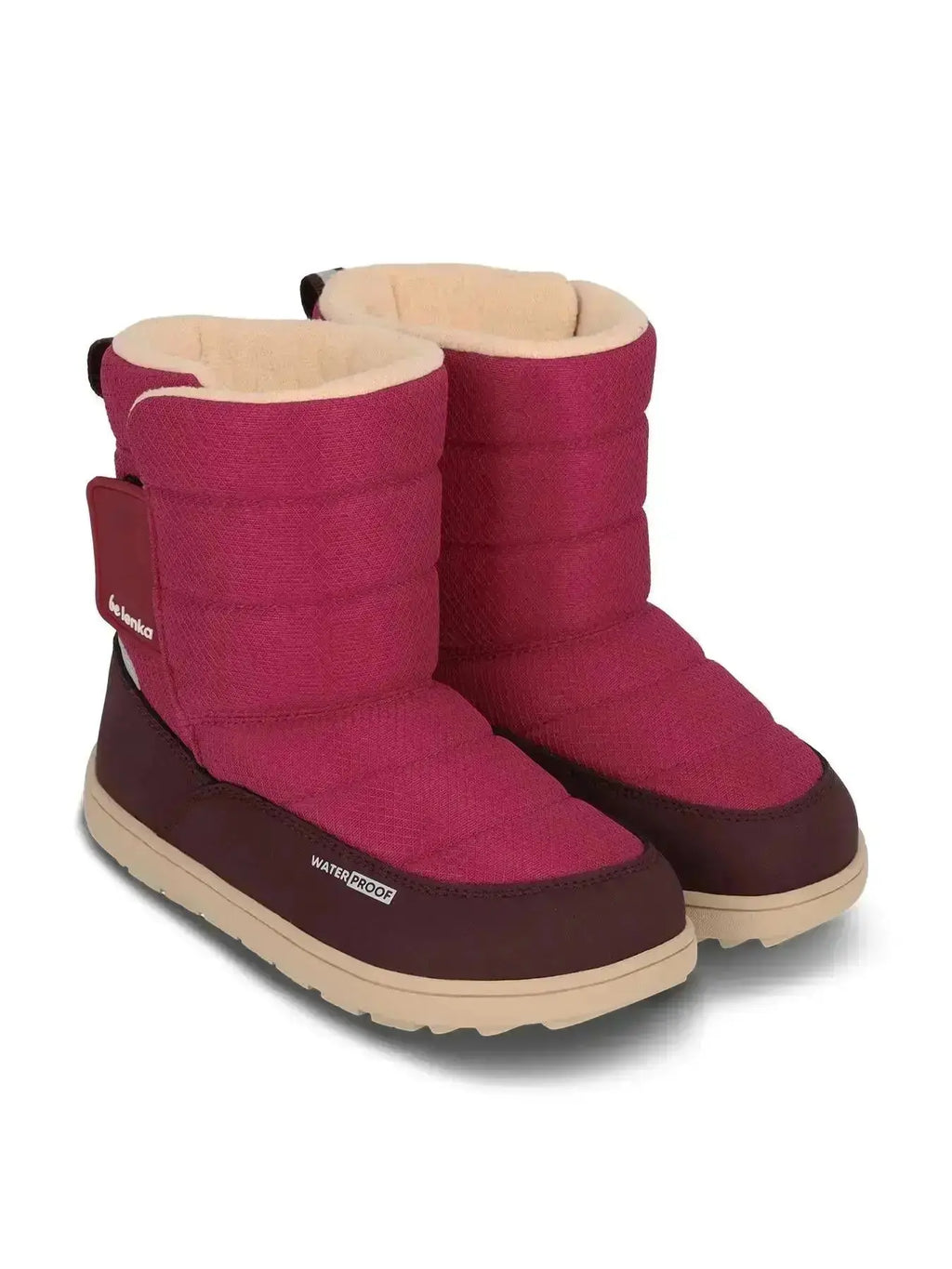 Be Lenka Kids - Ailo Dark Berry - Botas de nieve descalzas