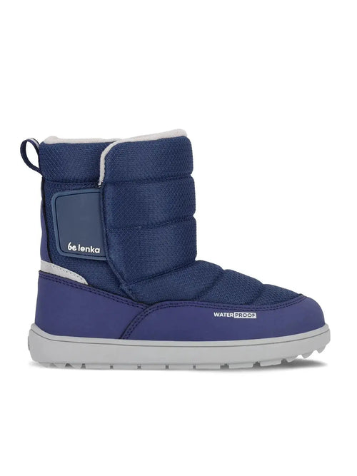 Be Lenka Kids - Ailo Bleu Foncé - Bottes de neige barefoot