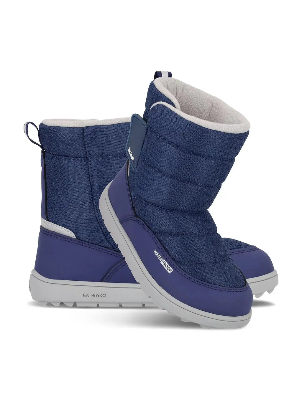 Be Lenka Kids - Ailo Dark Blue - Botas de nieve descalzas