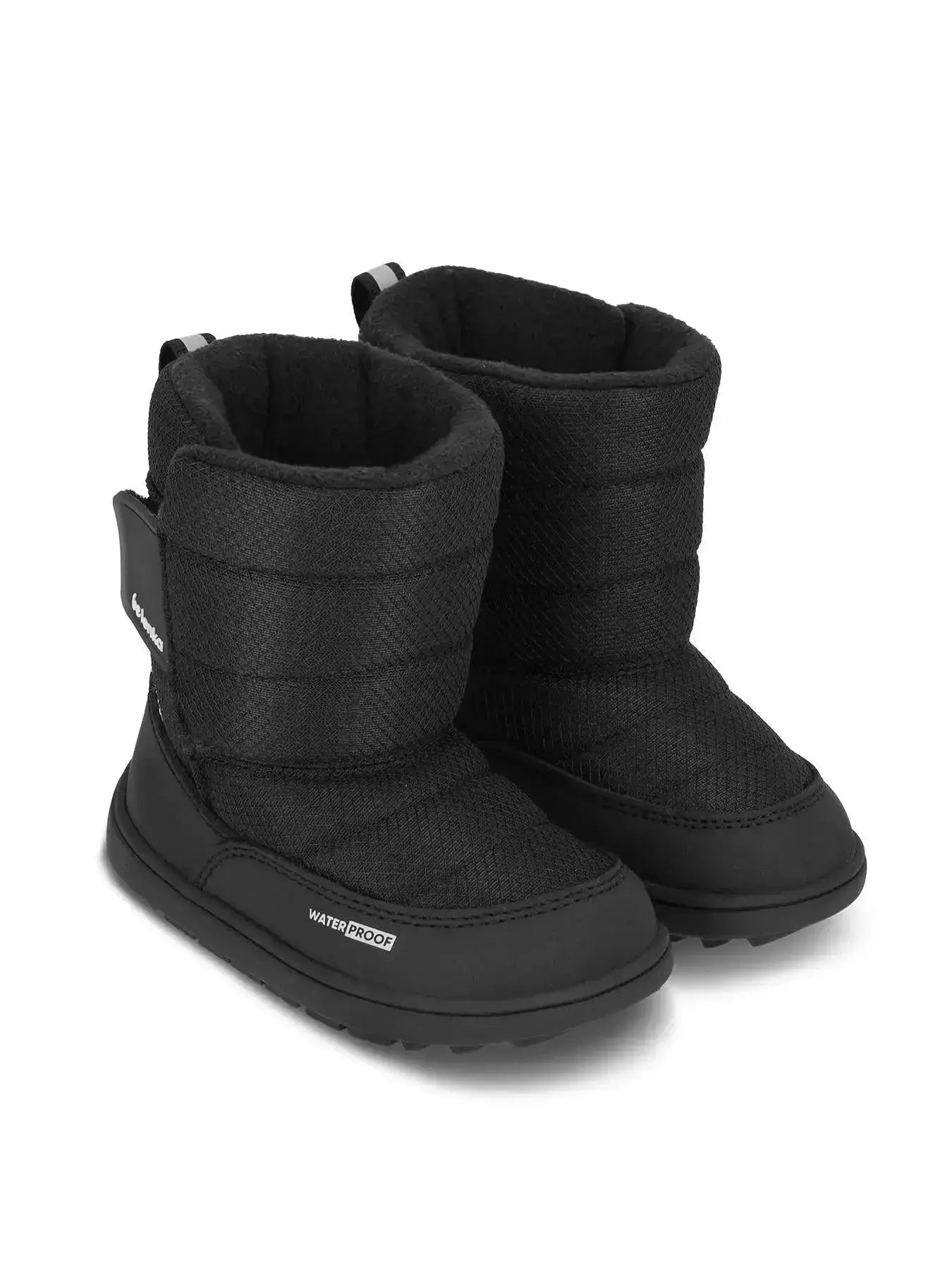Be Lenka Kids - Ailo Preschool Tout Noir - Bottes de neige minimalistes