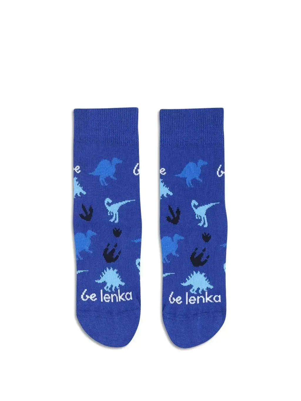 Be Lenka Kids - Crew Dino Royal Blue - Calcetines barefoot