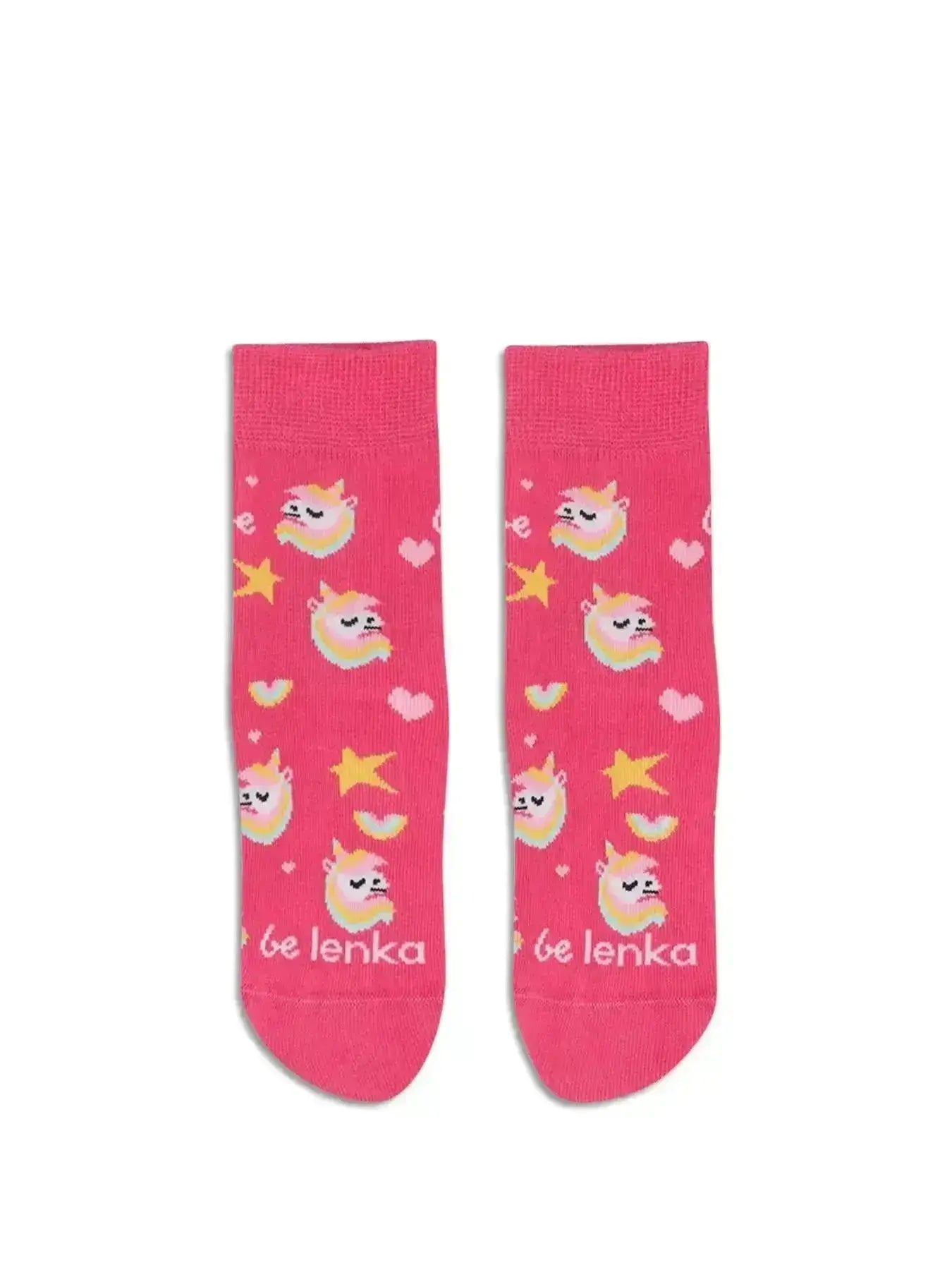 Be Lenka Kids - Crew Unicorn BubleGum Pink - Calcetines barefoot