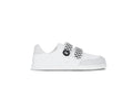 Be Lenka Kids - Energise White & Checkerboard - Zapatillas barefoot infantiles blancas