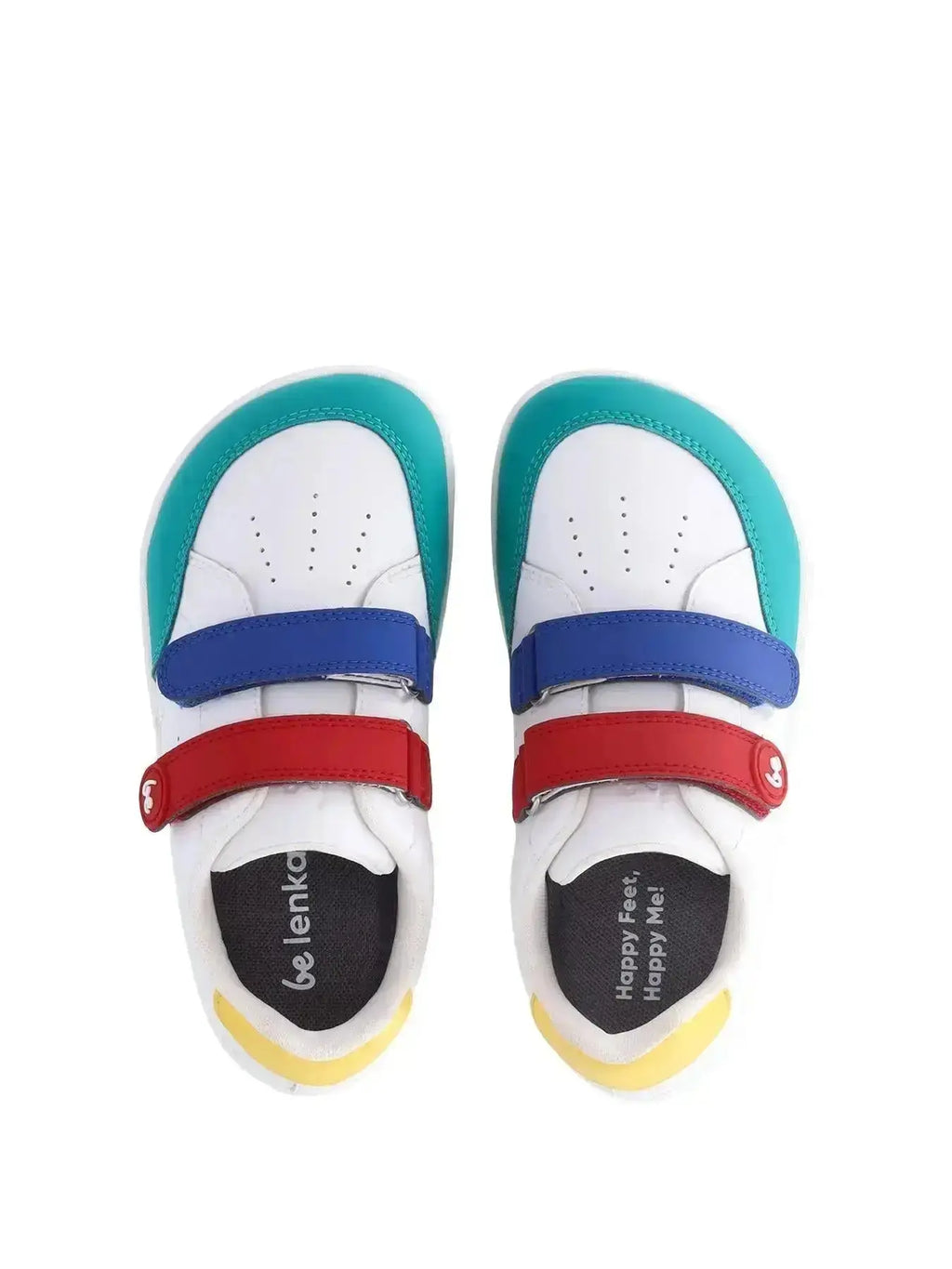 Be Lenka Kids - Energise White & Multicolour - Zapatillas barefoot infantiles multicolor
