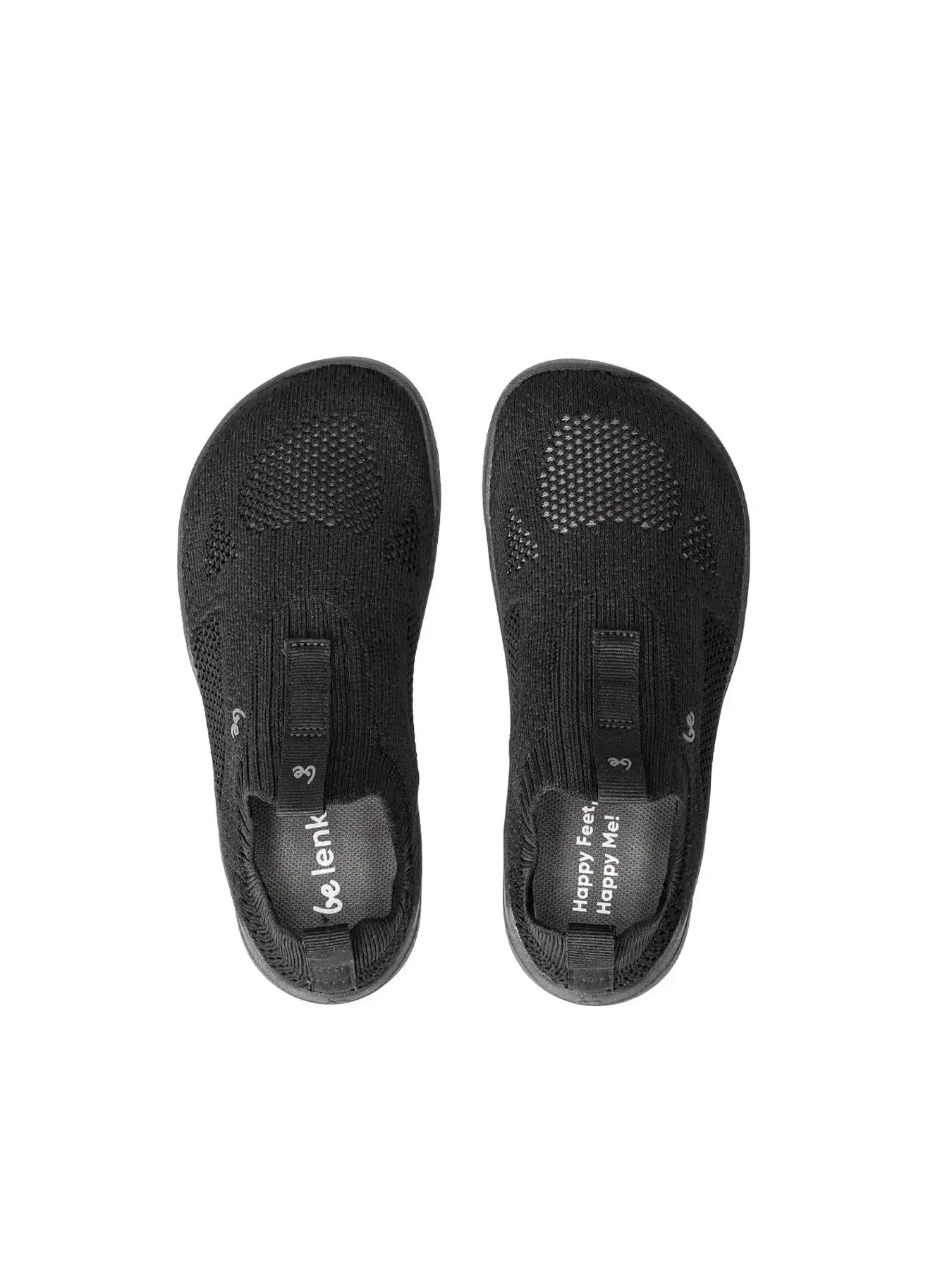 Be Lenka Kids - Luppo Tout Noir - Chaussures minimalistes à enfiler