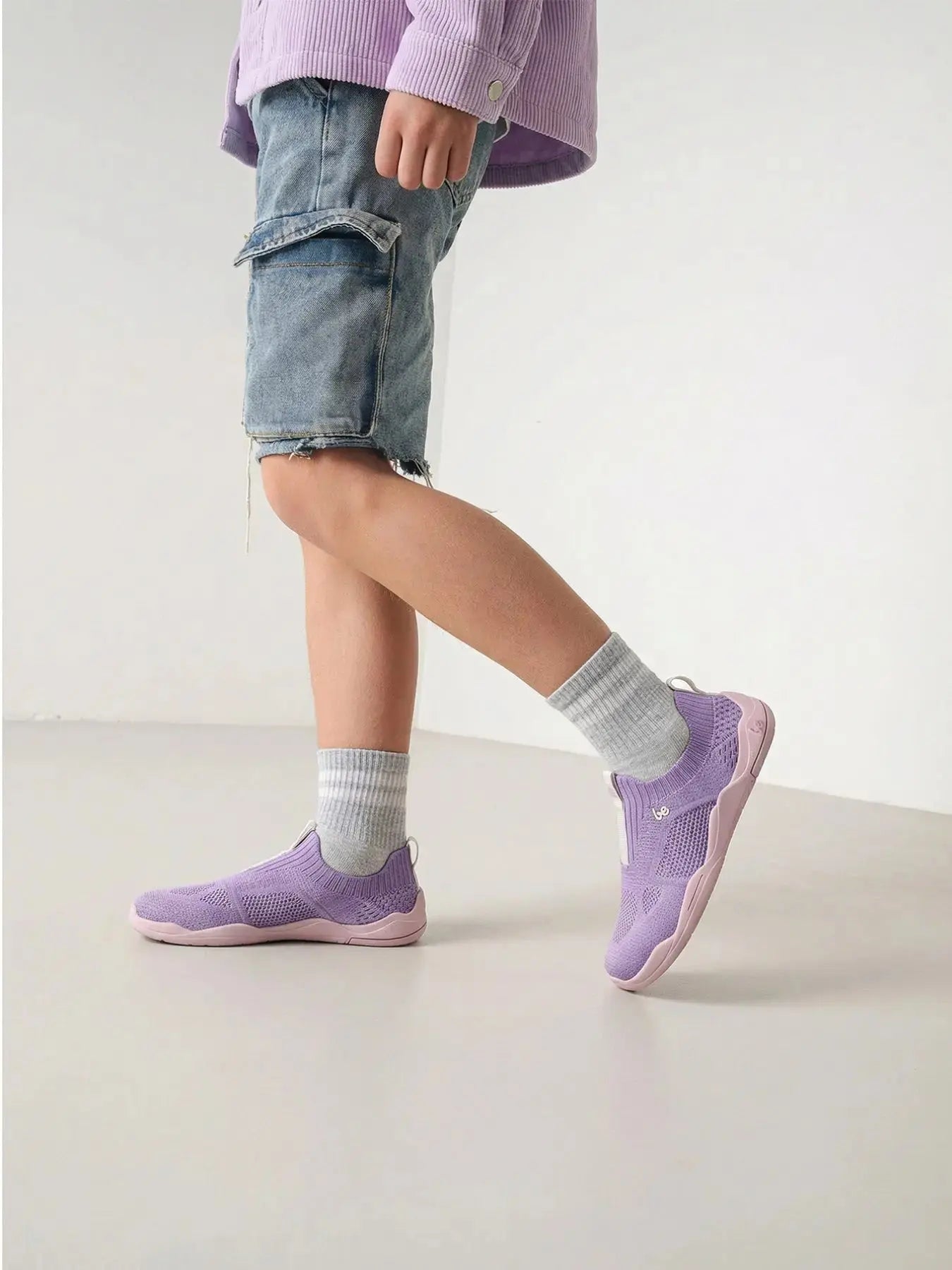 Be Lenka Kids - Luppo Junior Lilac & Pink - Slip-on barefoot