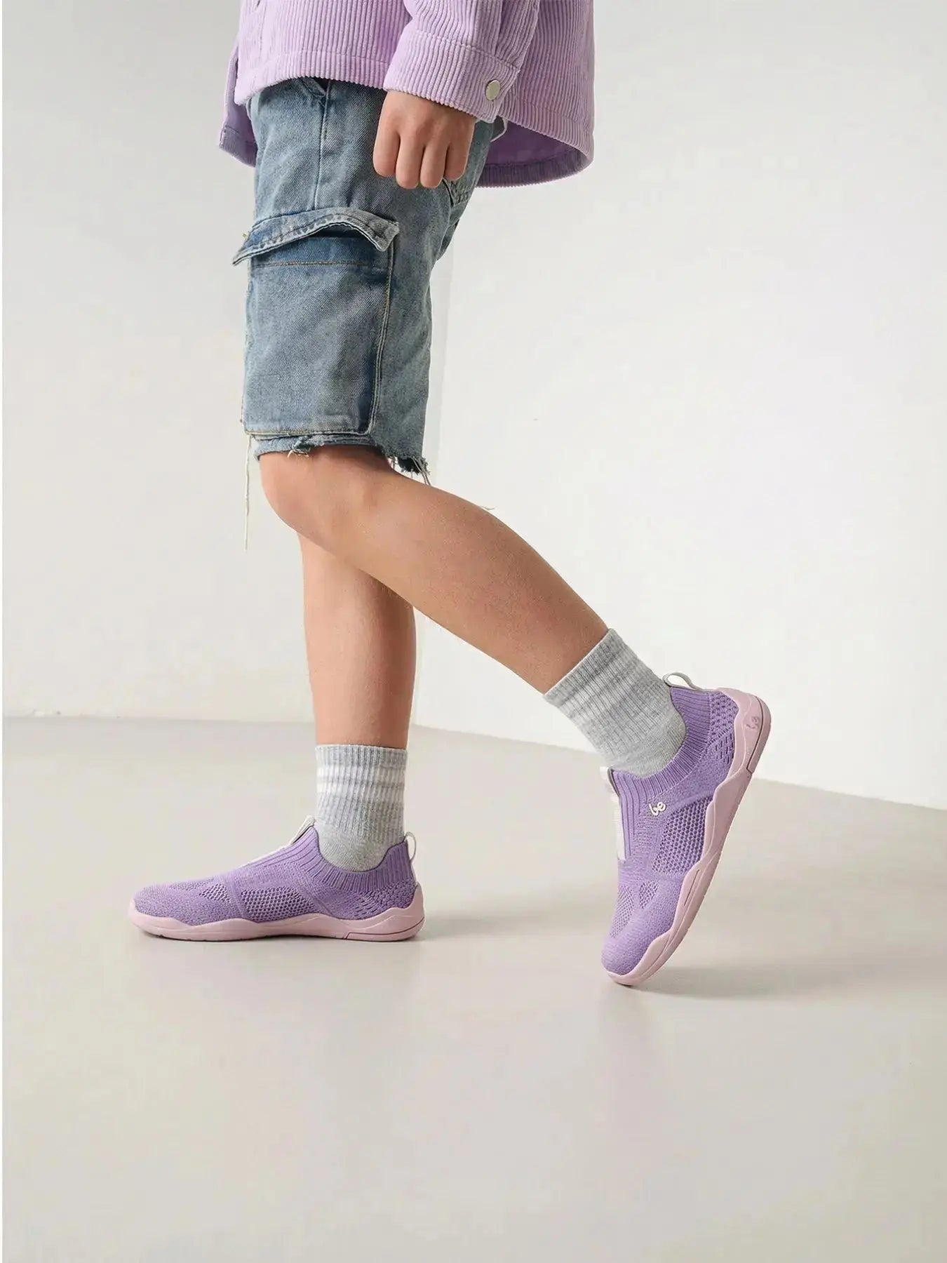Be Lenka Kids - Luppo Junior Lilac & Pink - Slip-on barefoot