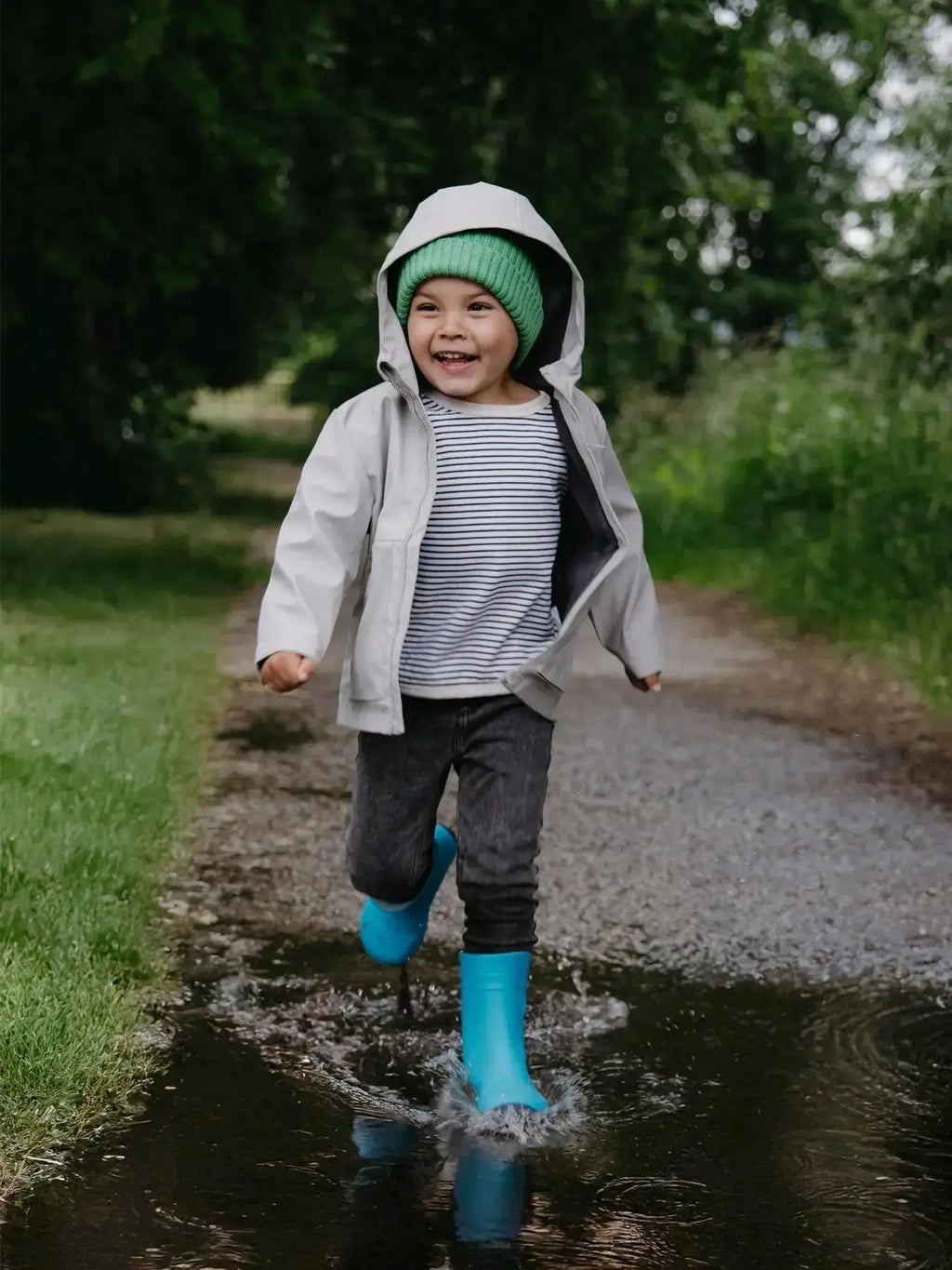 Be Lenka Kids - Pudds Aqua Blue - Botas de agua respetuosas infantiles azul