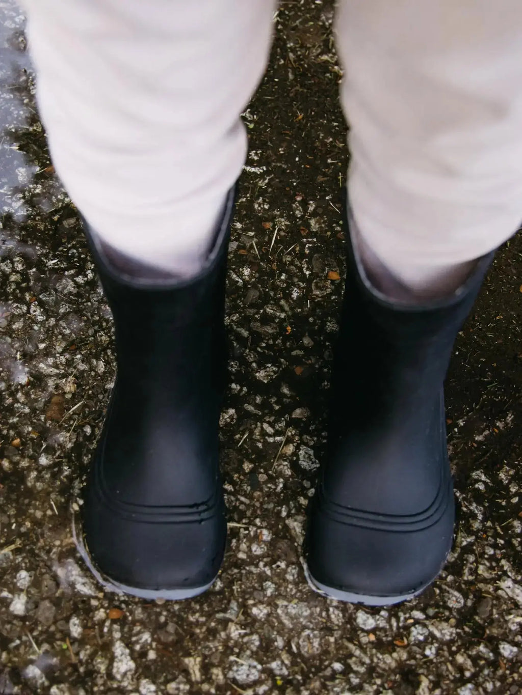 Be Lenka Kids - Pudds Black - Botas de agua barefoot