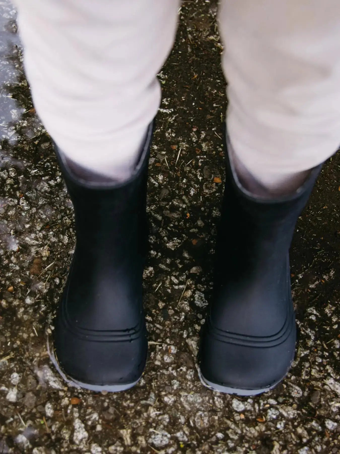 Be Lenka Kids - Pudds Black - Botas de agua barefoot
