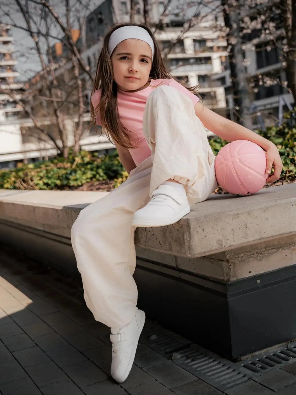 Be Lenka Kids - Scoot All White - Zapatillas colegiales barefoot infantiles blancas
