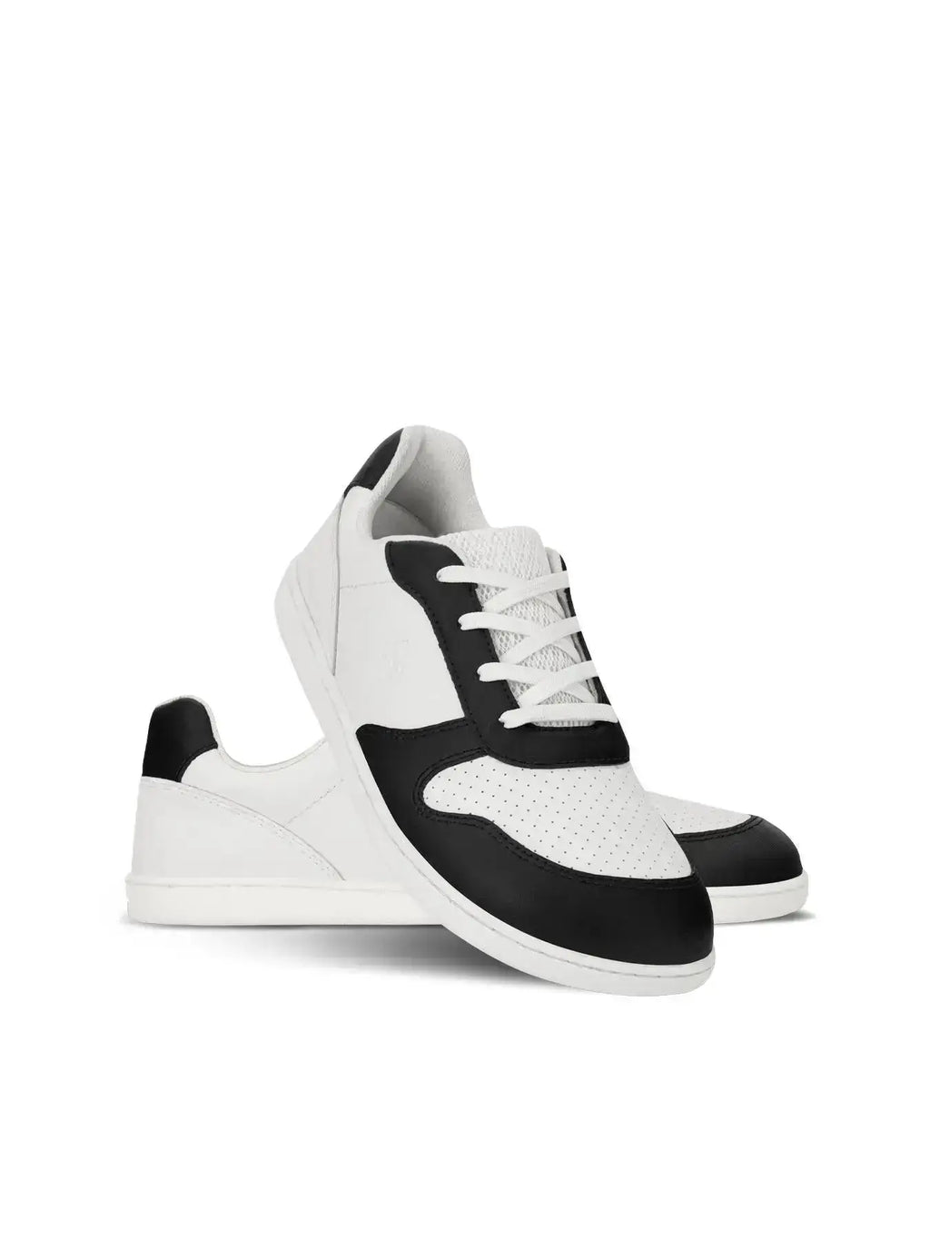 Be Lenka Kids - Scoot Junior White & Black - Zapatillas barefoot infantiles blanco y negro