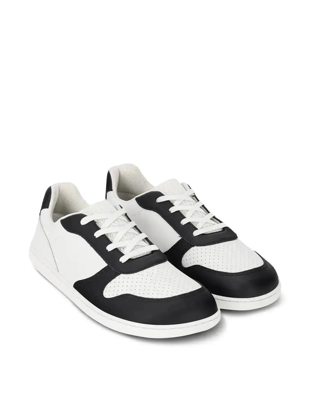 Be Lenka Kids - Scoot Junior White & Black - Zapatillas barefoot infantiles blanco y negro