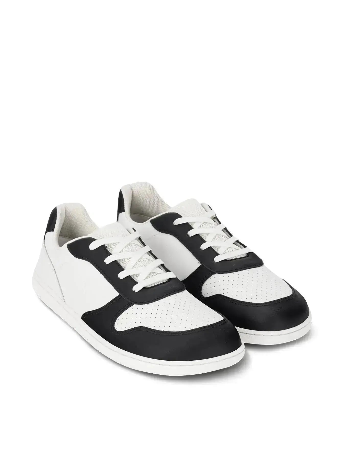 Be Lenka Kids - Scoot Junior White & Black - Zapatillas barefoot infantiles blanco y negro