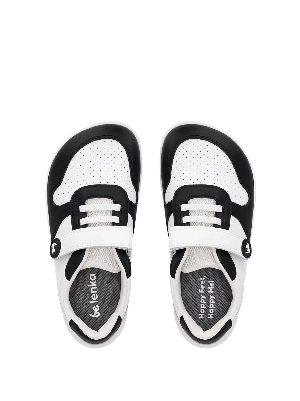 Be Lenka Kids - Scoot White & Black - Zapatillas Barefoot