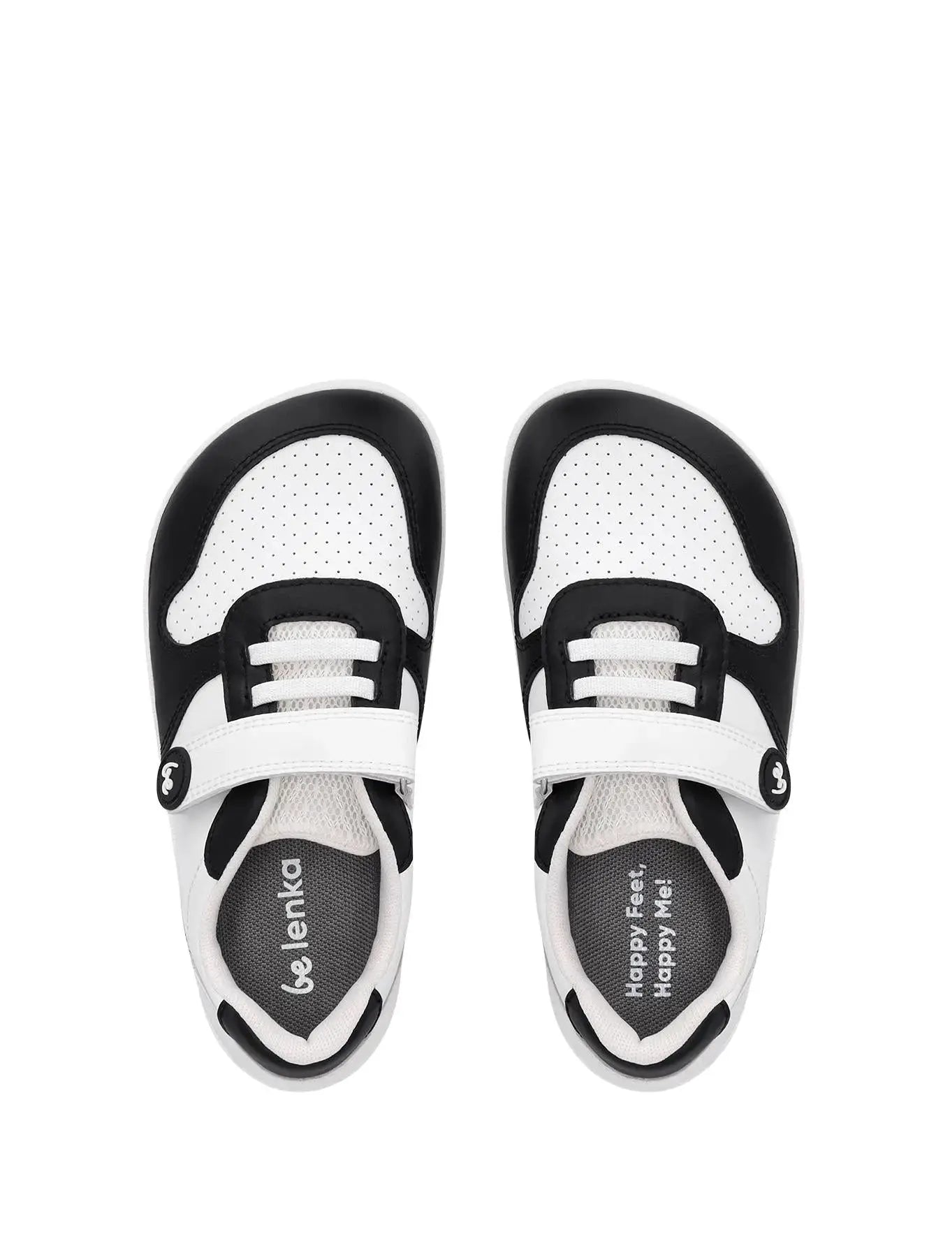 Be Lenka Kids - Scoot White & Black - Zapatillas Barefoot