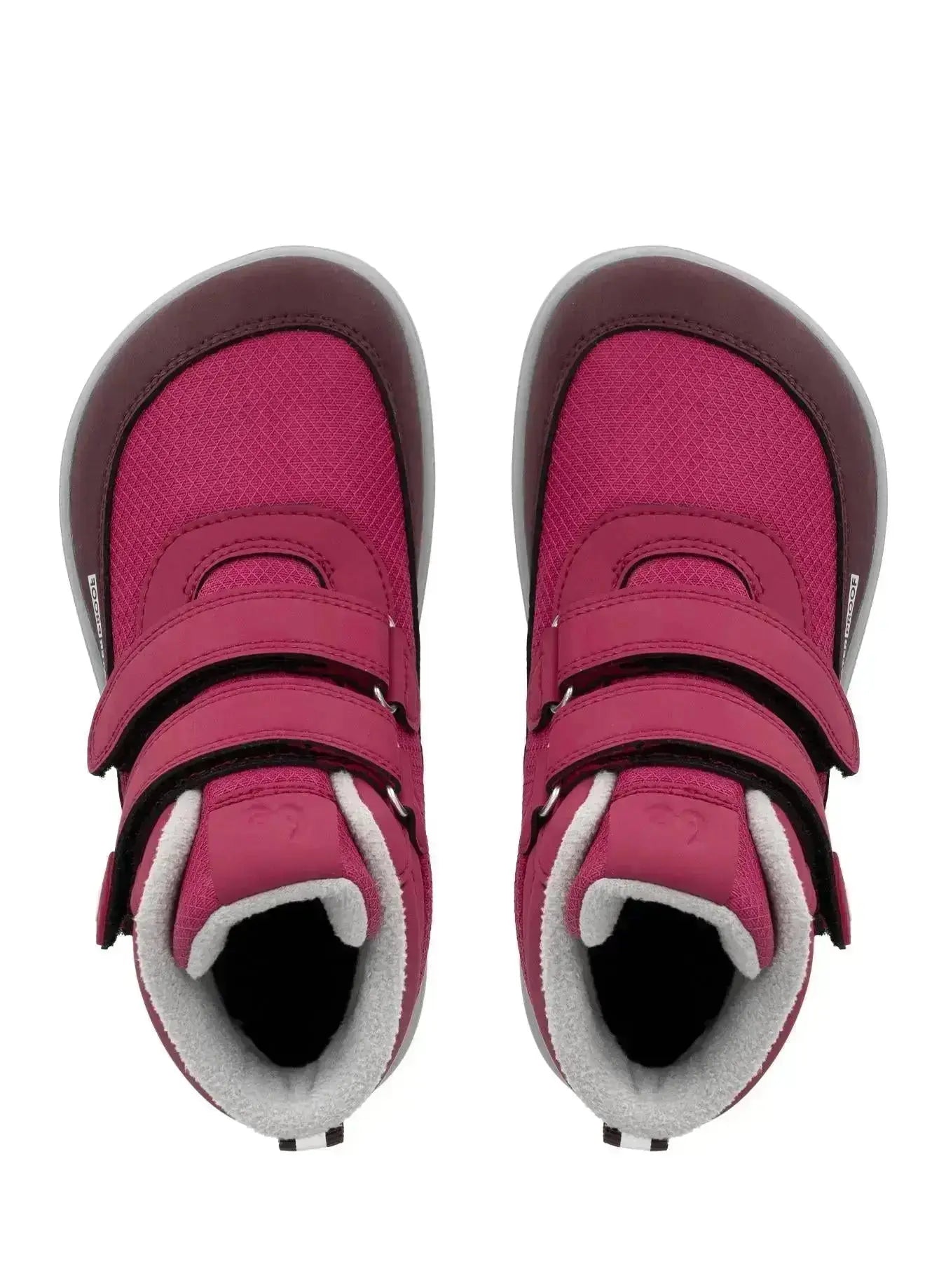 Be Lenka Kids - Zippu Berry & Gris - Chaussures barefoot d'hiver