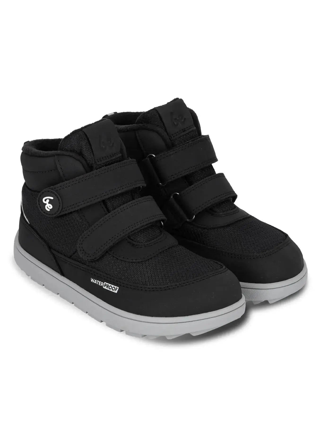 Be Lenka Kids - Zippu Black & Grey - Zapatos barefoot de invierno