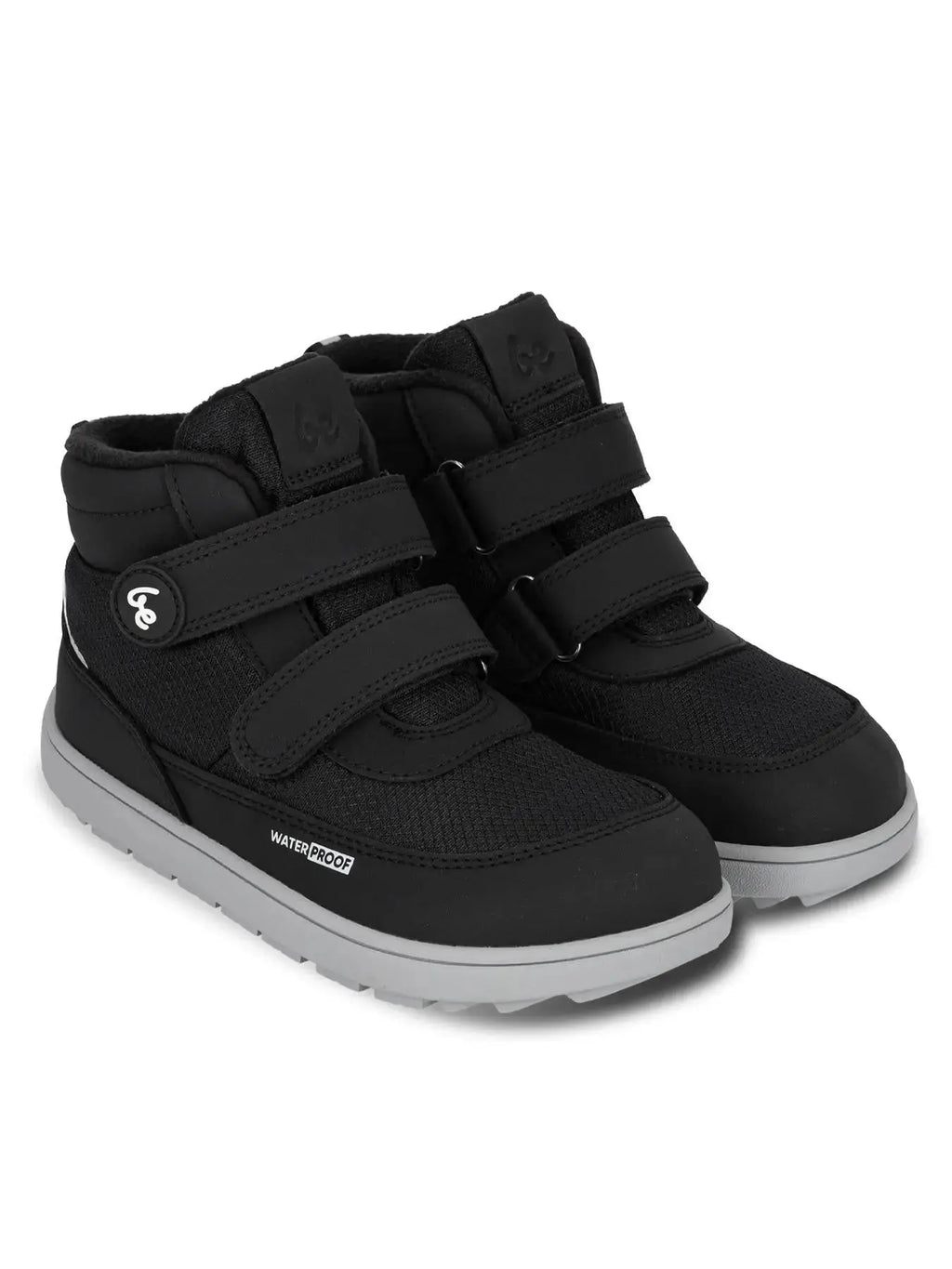 Be Lenka Kids - Zippu Black & Grey - Zapatos barefoot de invierno