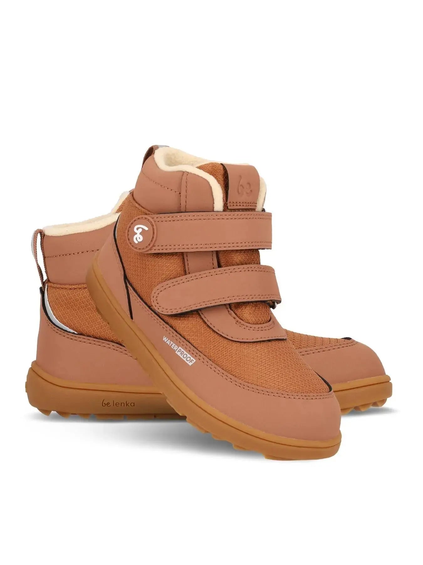 Be Lenka Kids - Zippu Junior All Brown - Zapatos barefoot de invierno