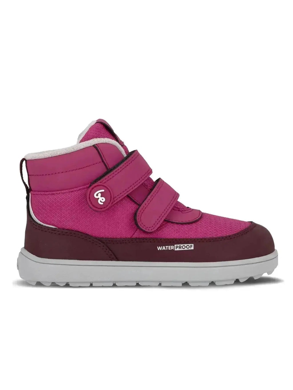 Be Lenka Kids - Zippu Junior Berry & Grey - Zapatos barefoot de invierno