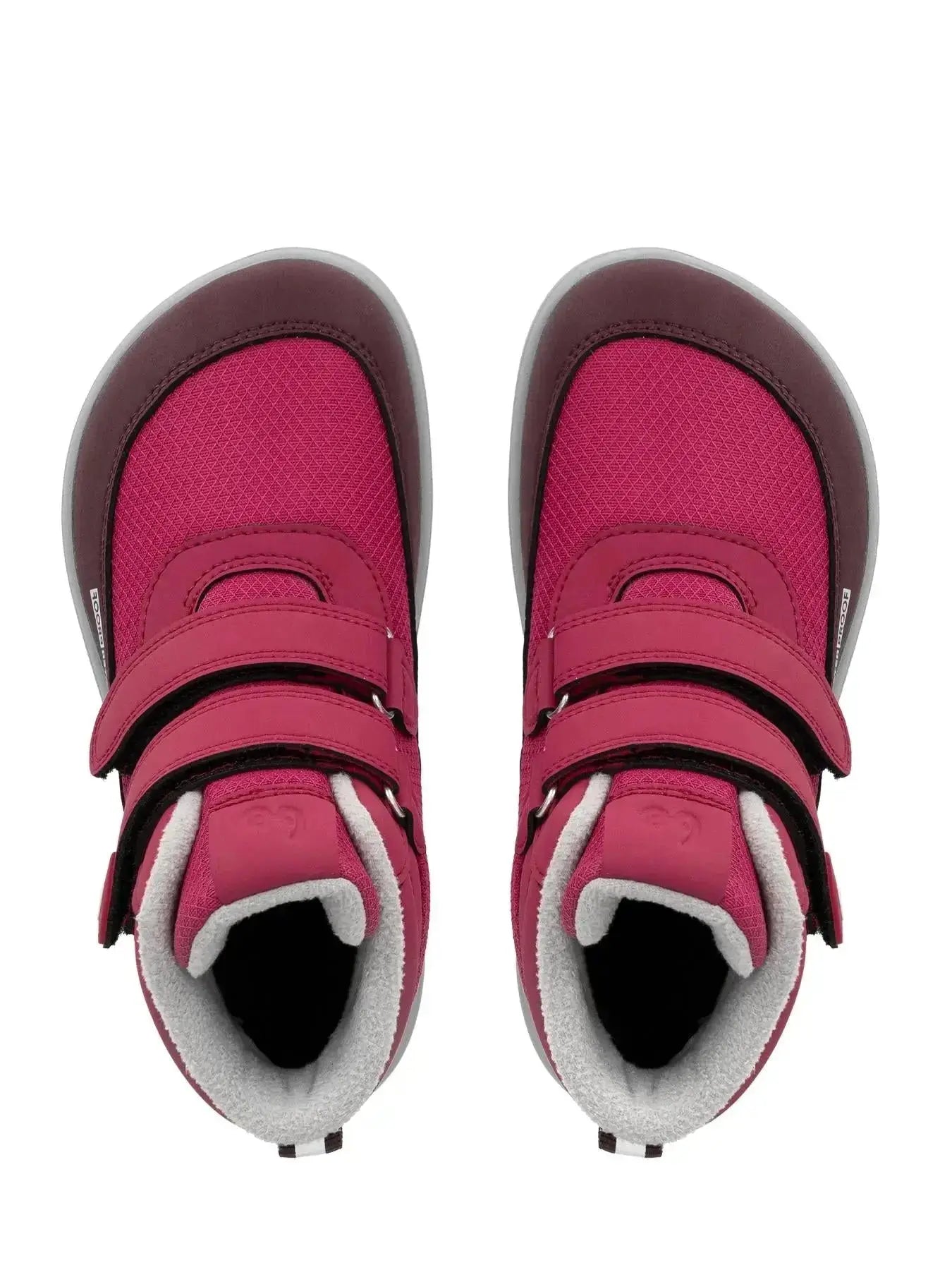 Be Lenka Kids - Zippu Junior Berry & Grey - Zapatos barefoot de invierno