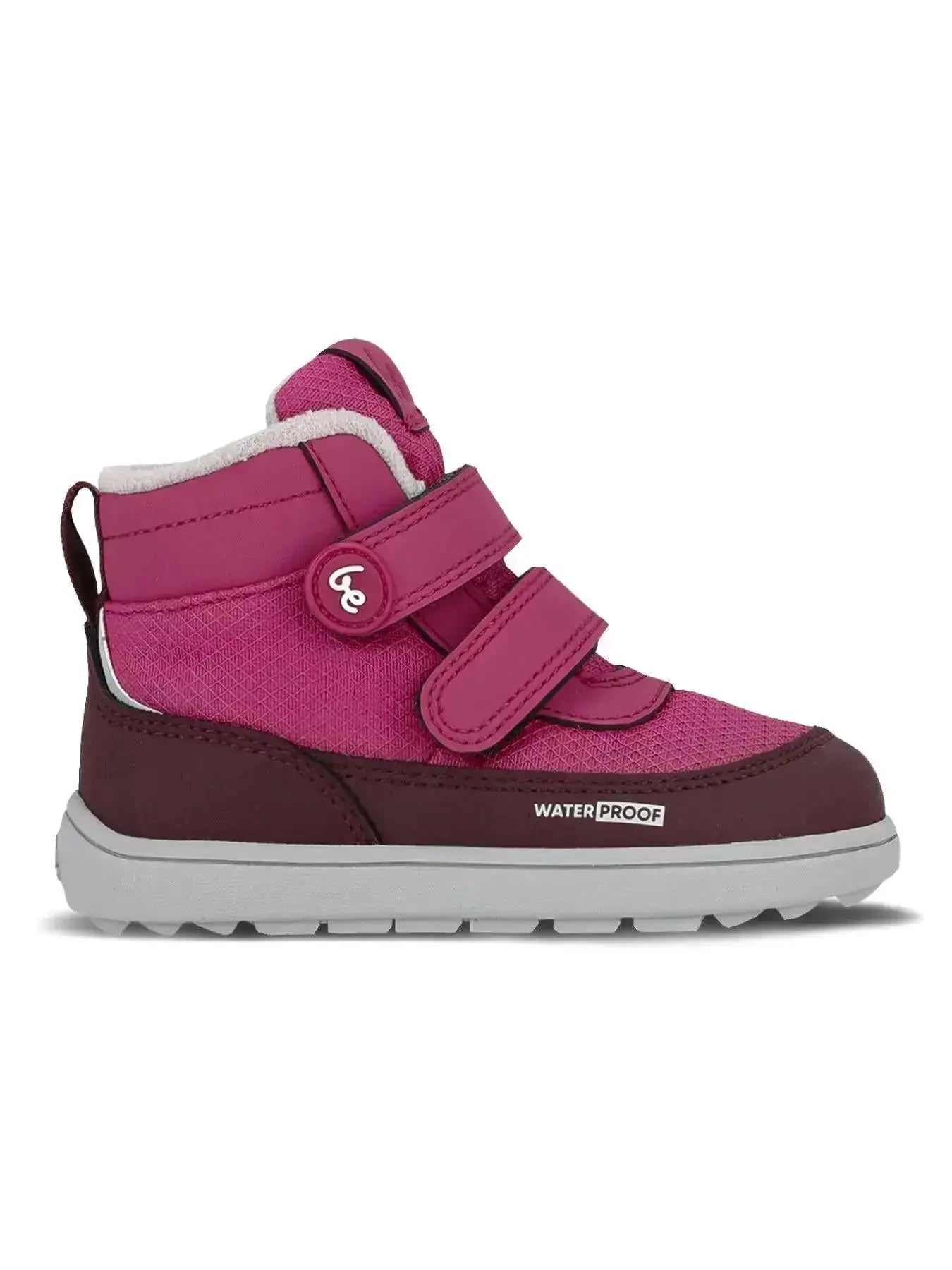 Be Lenka Kids - Zippu Berry & Grey - Chaussures barefoot d'hiver