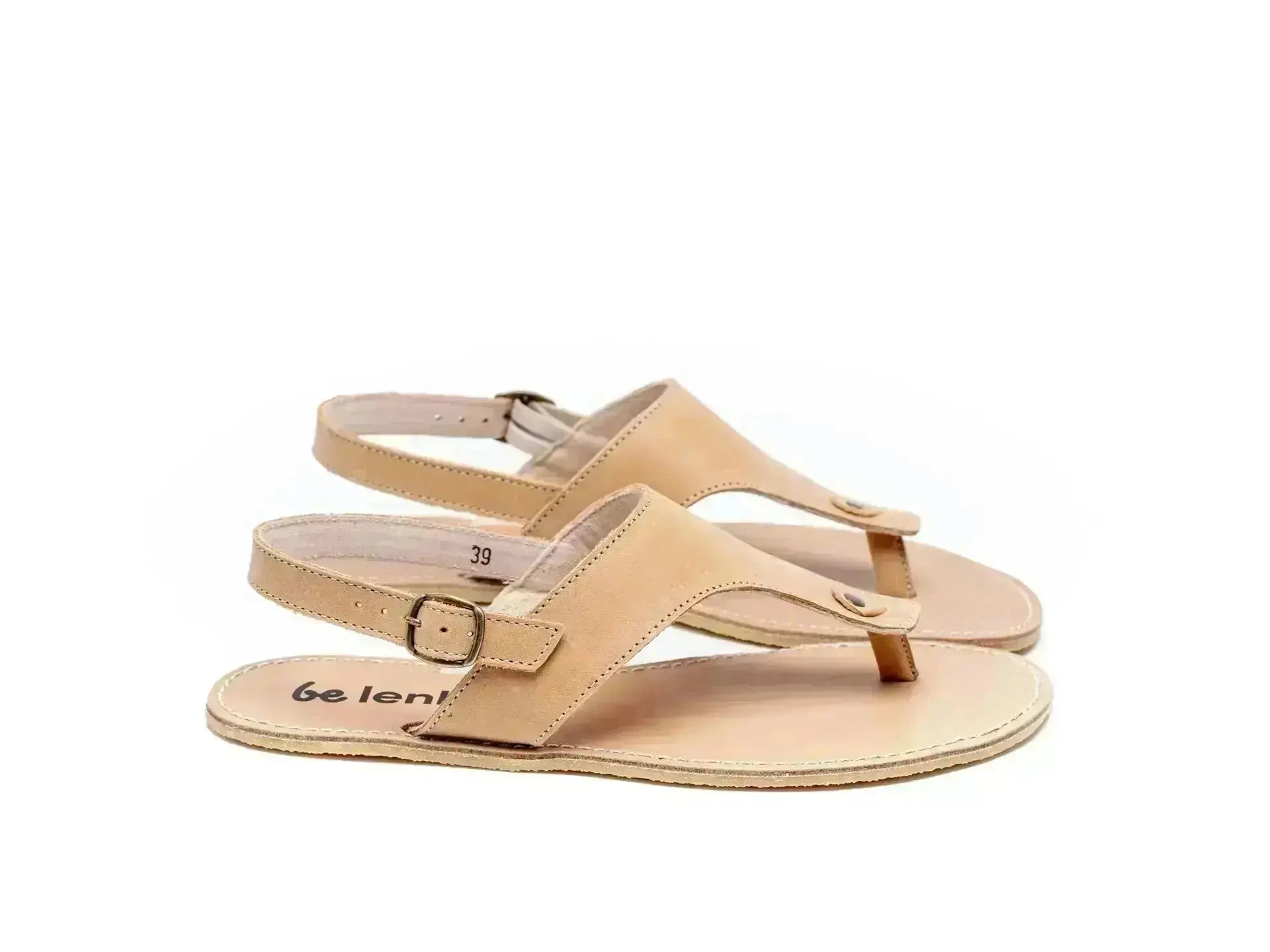Be Lenka - Promenade Sand - Sandalias barefoot beige para mujer