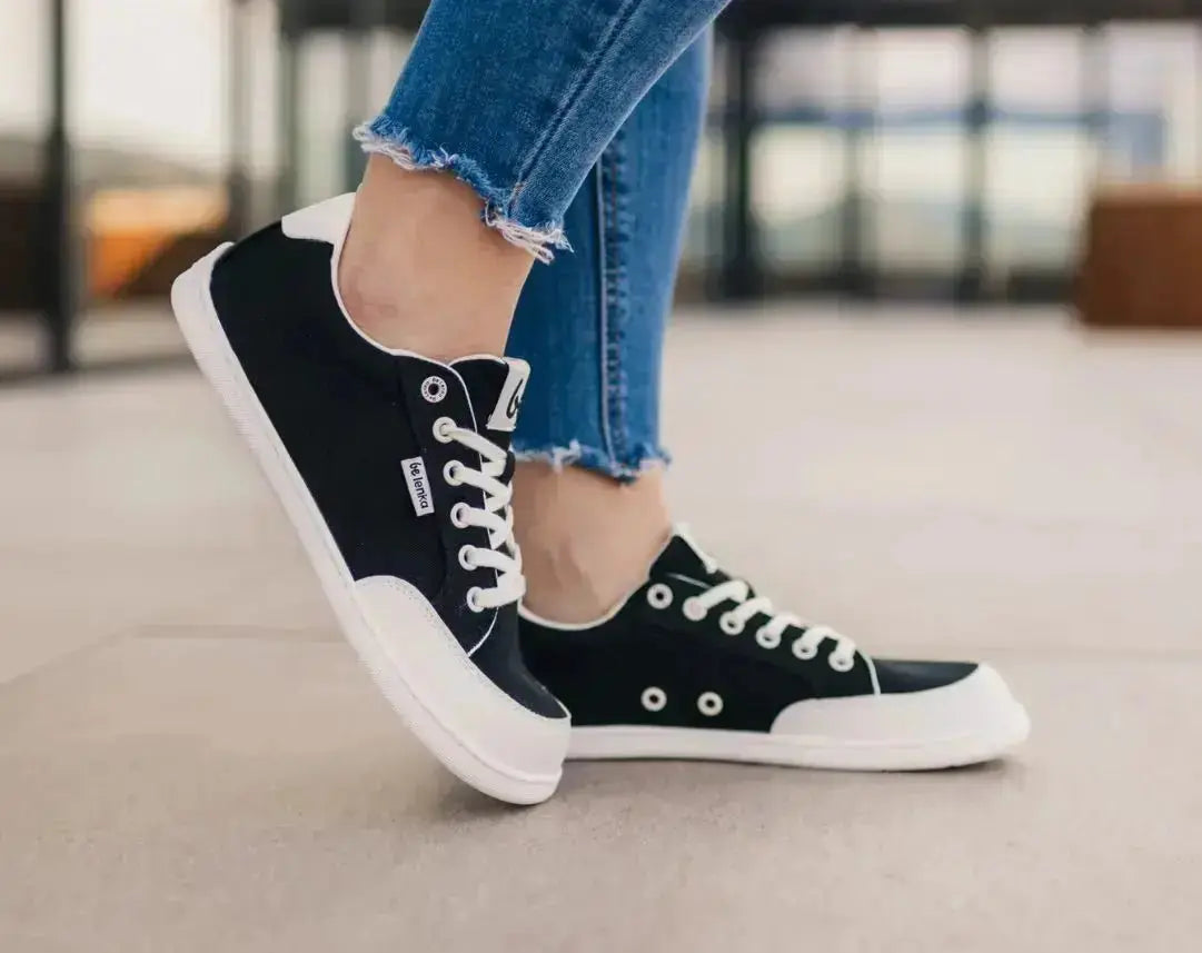 Be Lenka - Rebound Noir & Blanc - Chaussures minimalistes barefoot